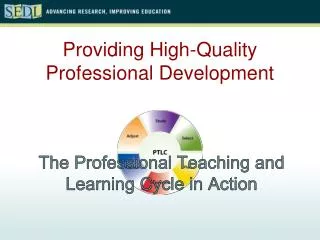 Providing High-Quality Professional Development