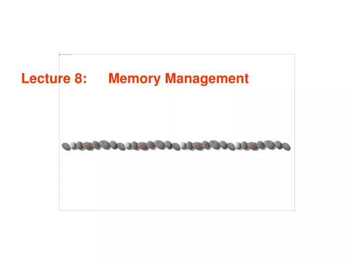 lecture 8 memory management