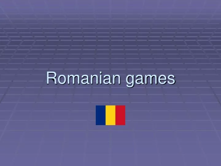romanian games
