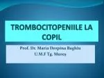 TROMBOCITOPENIILE LA COPIL - slide 1