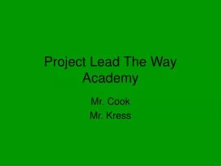 Project Lead The Way Academy