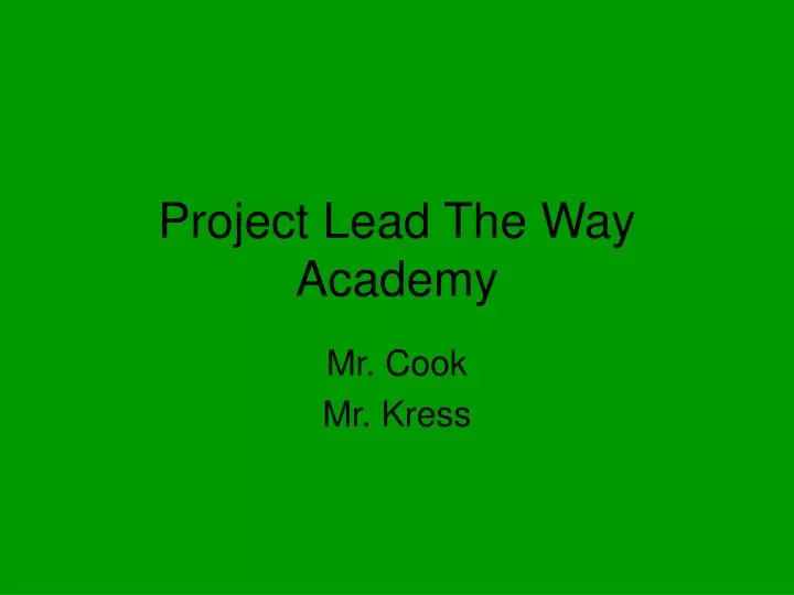 project lead the way academy
