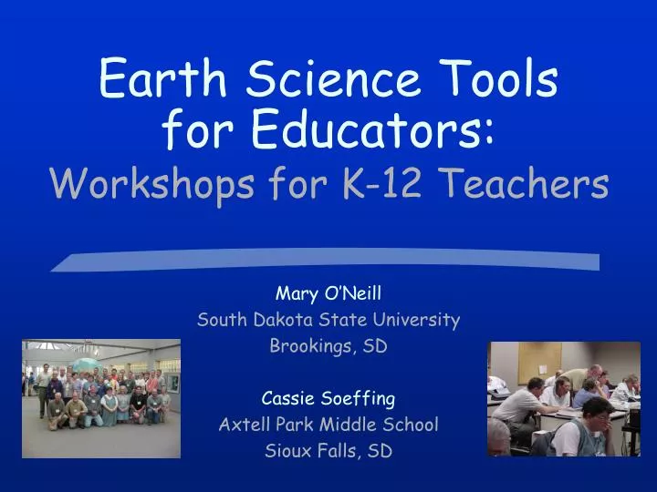 earth science tools for educators workshops for k 12 teachers