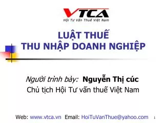 lu t thu thu nh p doanh nghi p