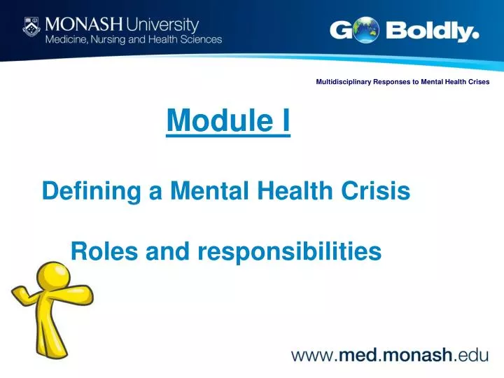 module i defining a mental health crisis roles and responsibilities