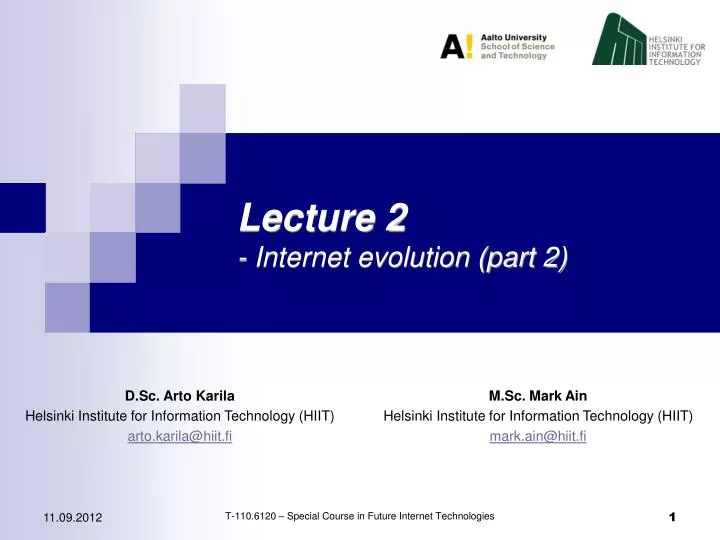 lecture 2 internet evolution part 2