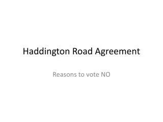 Haddington Road Agreement