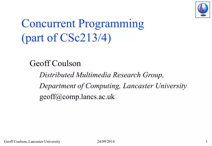 concurrent programming part of csc213 4