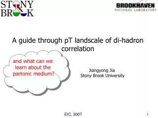 A guide through pT landscale of di-hadron correlation