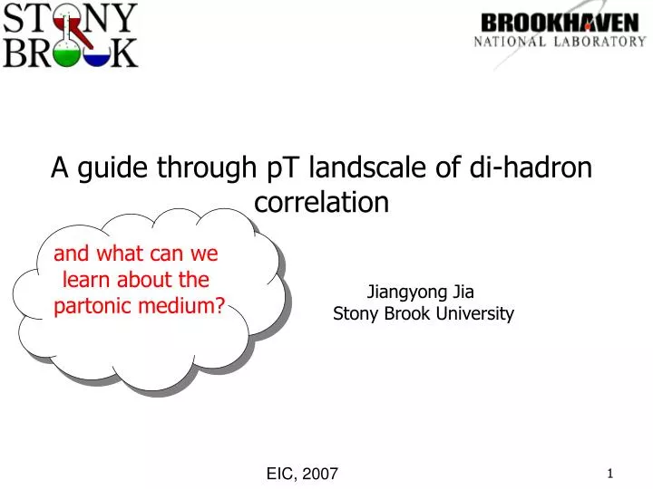 a guide through pt landscale of di hadron correlation