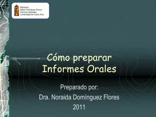 c mo preparar informes orales