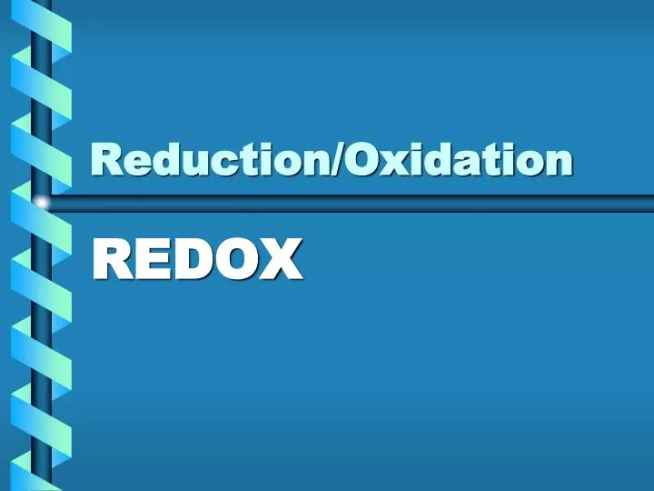 reduction oxidation