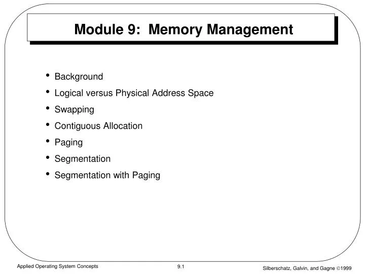 module 9 memory management