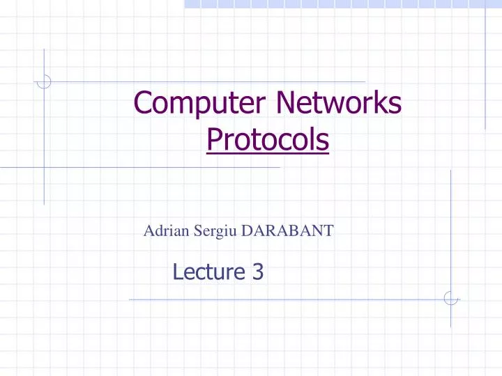 computer networks protocols