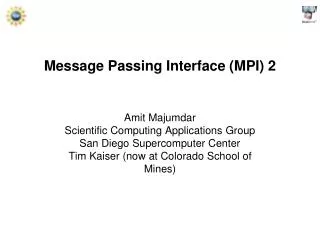 Message Passing Interface (MPI) 2