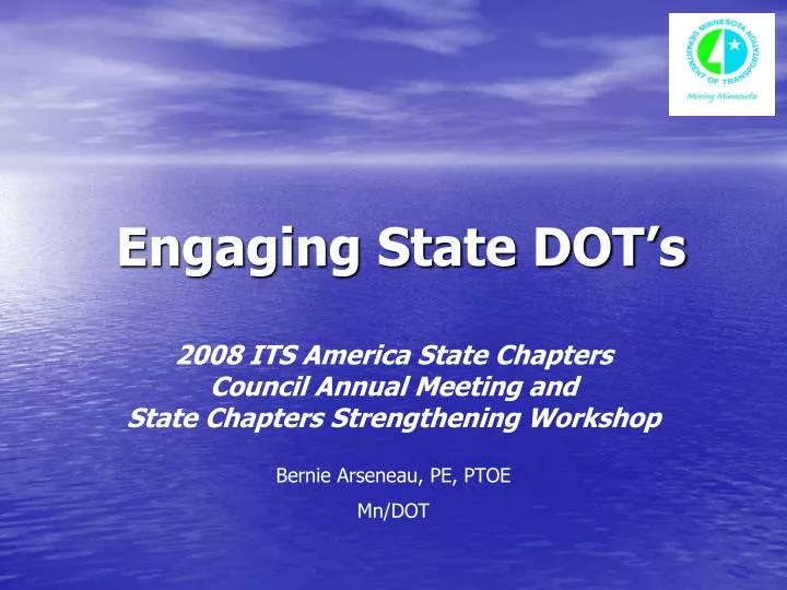 engaging state dot s