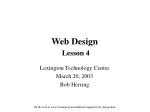 Web Design Lesson 4