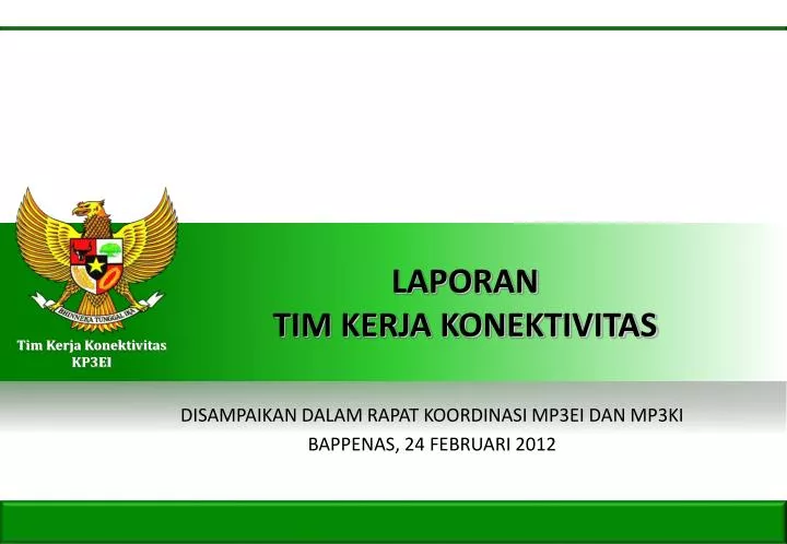 laporan tim kerja konektivitas