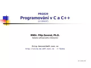 prg029 programov n v c a c ls 200 6 0 7