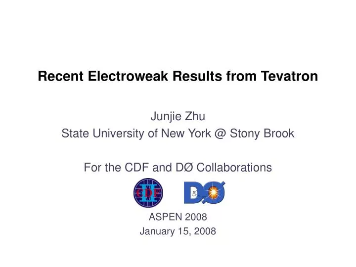 recent electroweak results from tevatron