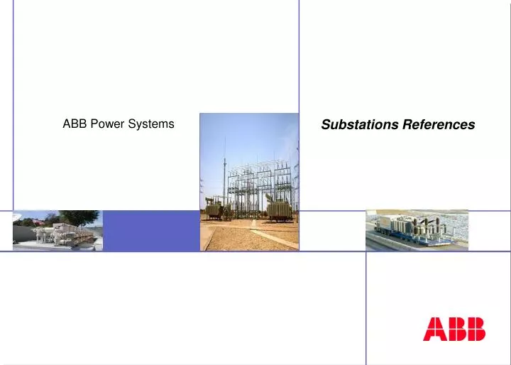 substations references