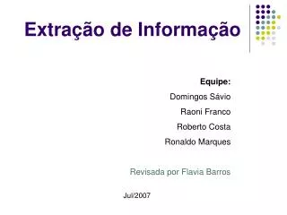 extra o de informa o