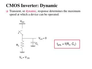 CMOS Inverter: Dynamic