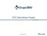 OTC Derivatives Project - slide 1