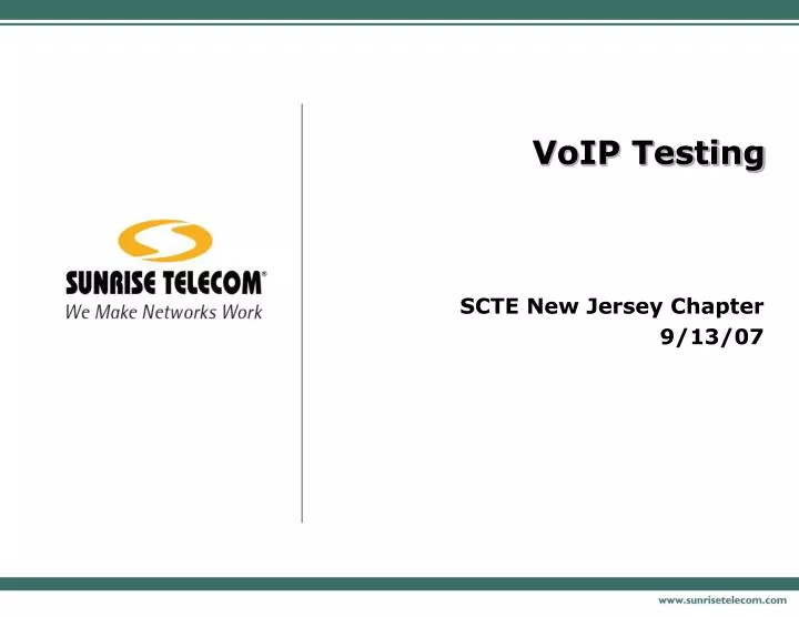 voip testing