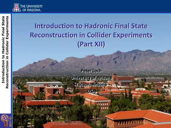 introduction to hadronic final state reconstruction in collider experiments part xii