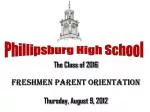 Freshmen PARENT orientation - slide 1