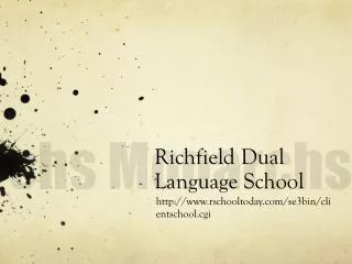 Richfield Dual Language School