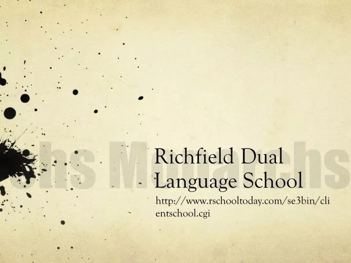 richfield dual language school