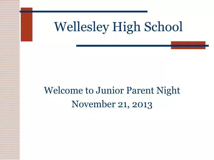 wellesley high school