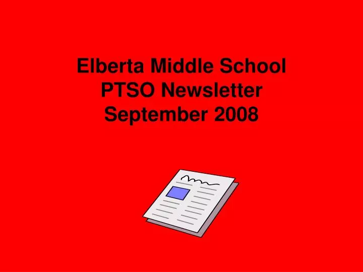 elberta middle school ptso newsletter september 2008