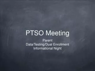 PTSO Meeting
