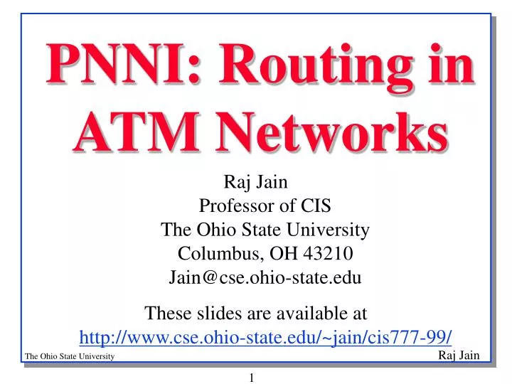 pnni routing in atm networks