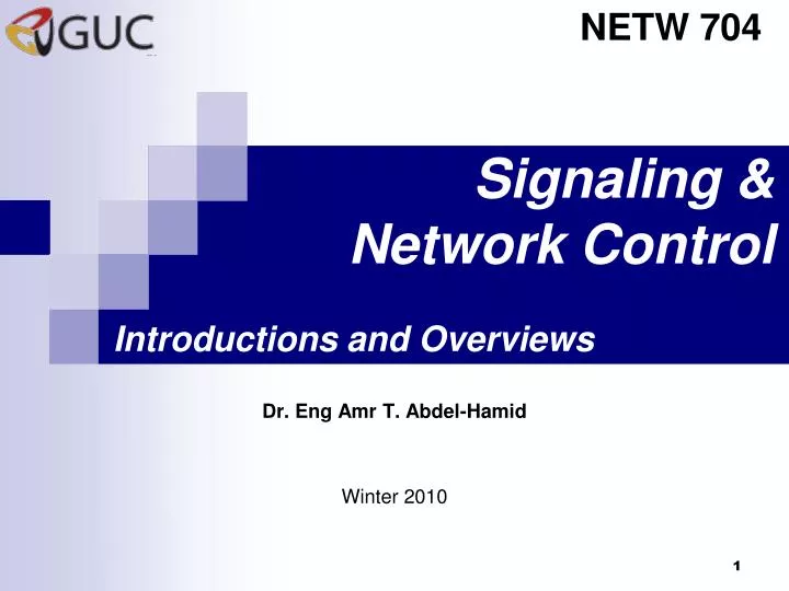signaling network control