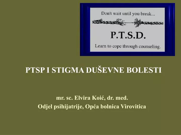 ptsp i stigma du evne bolesti