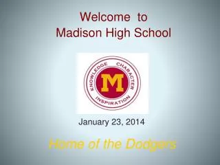 welcome to madison high school