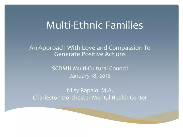multi ethnic families