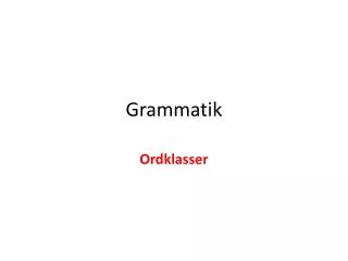 grammatik