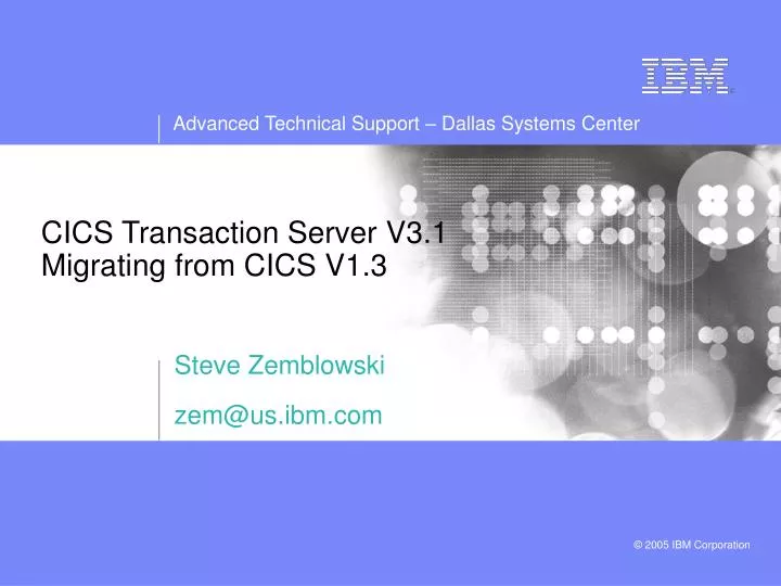 cics transaction server v3 1 migrating from cics v1 3