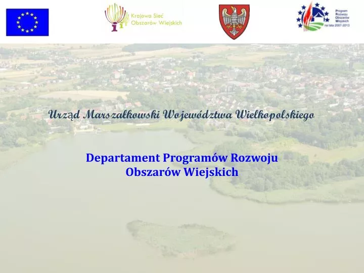 departament program w rozwoju obszar w wiejskich