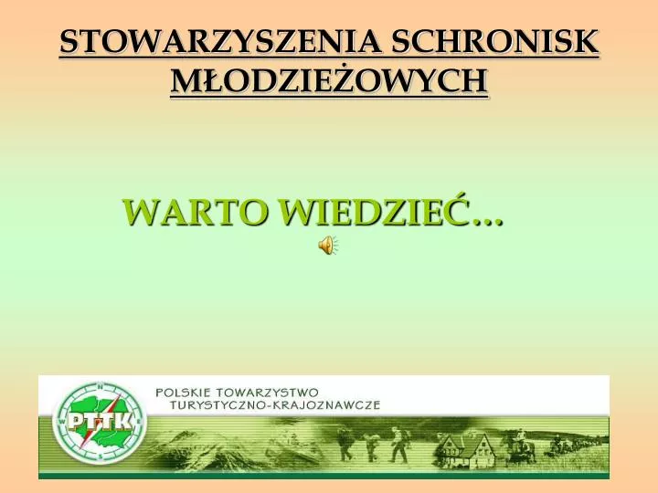 stowarzyszenia schronisk m odzie owych