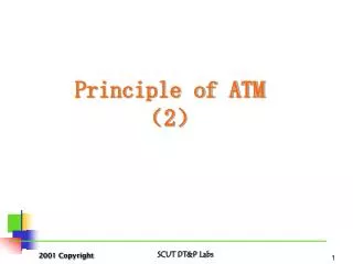 Principle of ATM ?2?