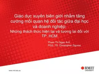 pham thi ngoc anh pgs ts christopher ziguras