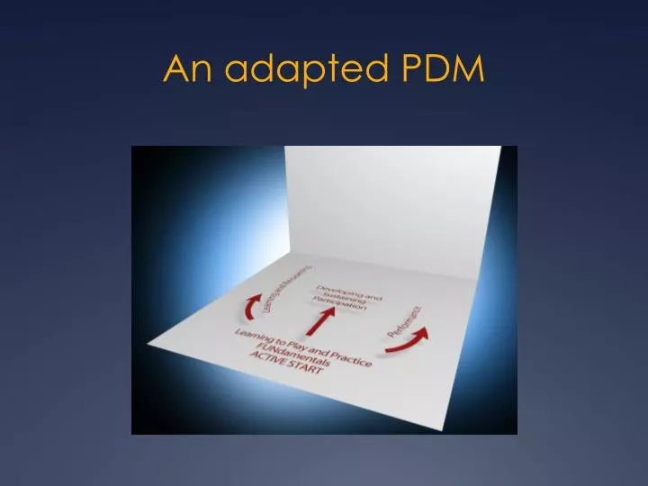 an adapted pdm