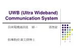 UWB (Ultra Wideband) Communication System - slide 1