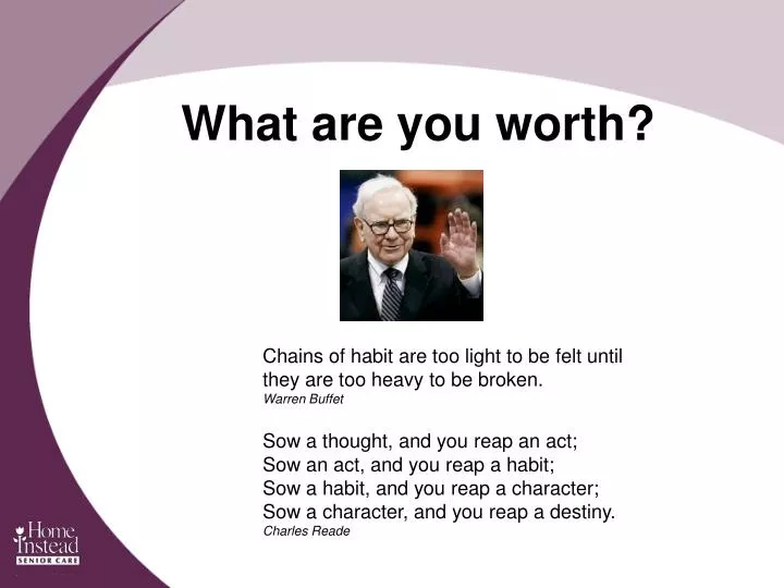 what are you worth